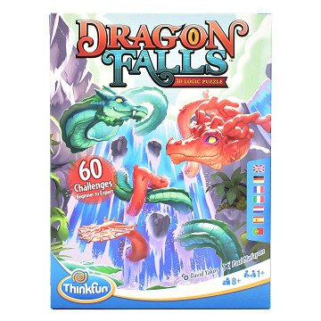 Thinkfun Dragon Falls 3D Denkpuzzel, 60 Challenges