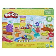Play-Doh Garden Playset with 8 Clay Pots - 20pcs.