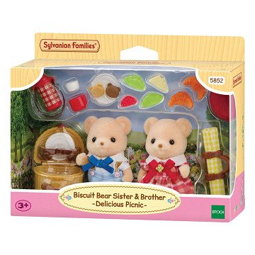 Sylvanian Families 5853 Keks-Bier-Schwester und Bruder - Picknickset