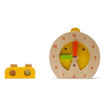 BS Toys Wooden Learning Clock - Children's Game