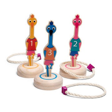 BS Toys Ring Throwing Birds Wood - Throwing Game