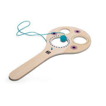BS Toys Swing and Swing Wooden Racket - Outdoor Game