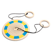 BS Toys Color Spinner Wood Pull Game