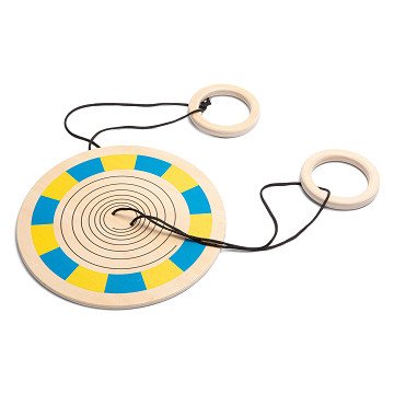 BS Toys Color Spinner Wood Pull Game