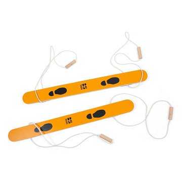 BS Toys Laufski aus Holz für 2 Personen, 90 cm
