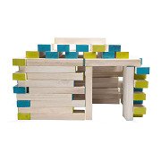 BS Toys Mega Wooden Wobbly Tower Game, 61pcs.