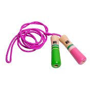 BS Toys Skipping Rope Pink with Wooden Handles