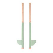 BS Toys Wooden Stilts Green, 2 pcs.