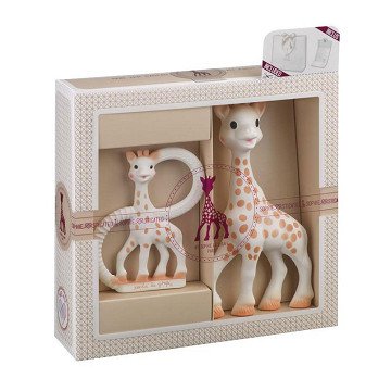 Sophie the Giraffe Gift Set with Teething Ring and Teething Figure