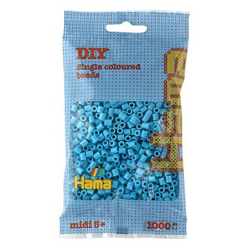 Hama Iron-on Beads - Azure Blue (049), 1000 pcs.