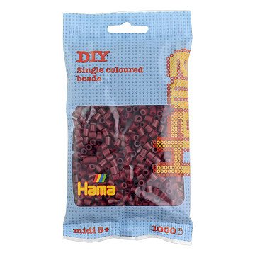 Hama Iron-on Beads - Bordeaux Red (030), 1000 pcs.