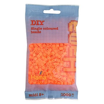 Hama Iron-on Beads - Orange Neon (038), 1000 pcs.