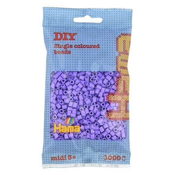 Hama Iron-on Beads - Purple Pastel (045), 1000 pcs.