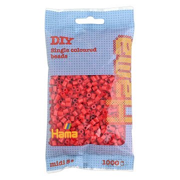 Hama Iron-on Beads - Red, (05) 1000pcs.