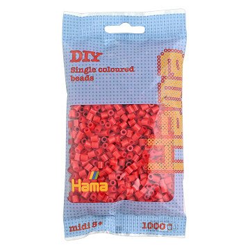 Hama Ironing Beads - Red, (05) 1000 pcs.