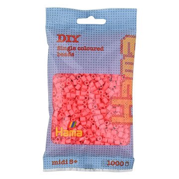 Hama Iron-on Beads - Red Pastel (044), 1000 pcs.