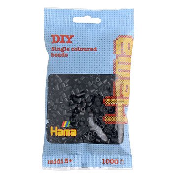 Hama Ironing Beads - Black (018), 1000 pcs.