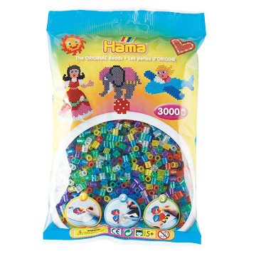 Hama Iron-on Beads - Glitter Mix (201-54), 3000 pcs.