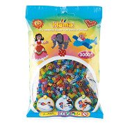 Hama Midi Ironing Bead Mix - Transparent (201-53), 3000 pcs.