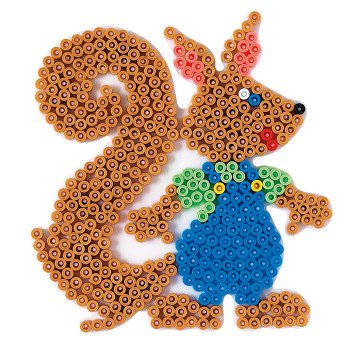 Hama Bügelperlen Steckplatte - Eichhörnchen