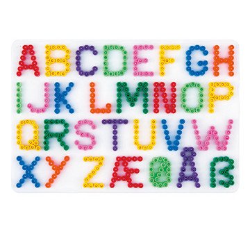 Hama Bügelperlen Steckplatte - Buchstaben