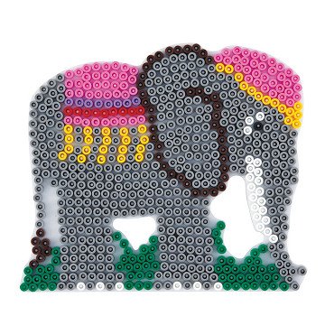 Hama Bügelperlen Steckplatte – Elefant