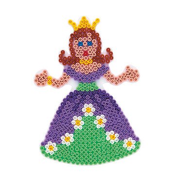 Hama Bügelperlen Steckplatte – Prinzessin