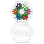 Hama Midi Ironing Bead Board - Small Hexagon