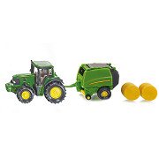 Siku 1665 John Deere mit Ballenpresse