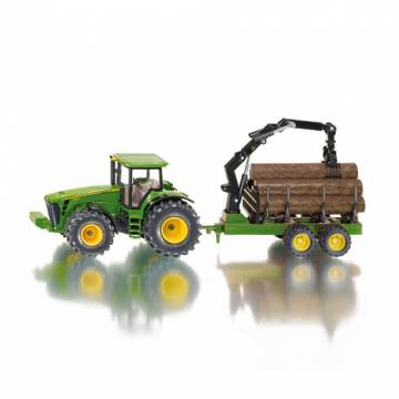 Siku 1954 Tractor with Tree Trunk Trailer 1:50