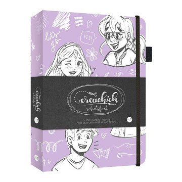 CreaChick Schetsboek Lilac