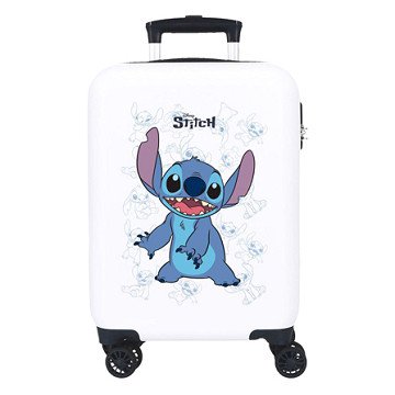 Trolley case Happy Stitch White, 50cm