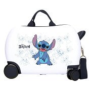 Trolley case Ride On Stitch White