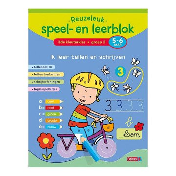 Reuzeleuk speel- en leerblok  Ik leer tellen en schrijven 5-