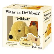 Gift set with Where is Dribbel and plush toy