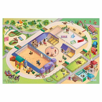 Play mat Horse Riding School, 100x150cm