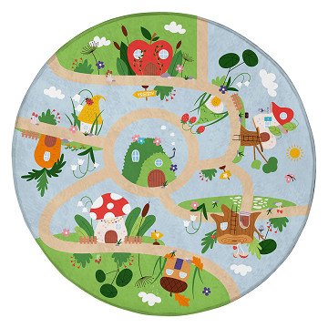 Play mat Mushroom houses, 100cm