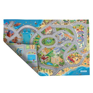 Play mat Reversible Seaside and City, 100x150cm