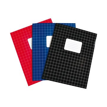 Verhaak Basic A5 notebook, 10mm square, assorted