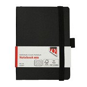 Quantore A6 Notizbuch mit flexiblen Linien, 192 Seiten, 80 g/m², schwarz