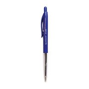 Quantore push-button ballpoint pen blue medium