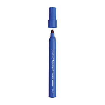Quantore Rundmarker, Permanentmarker, 1–1,5 mm, blau