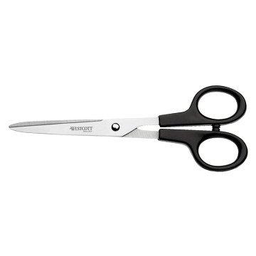 Scissors Westcott Buro 180mm stainless steel with plastic grip