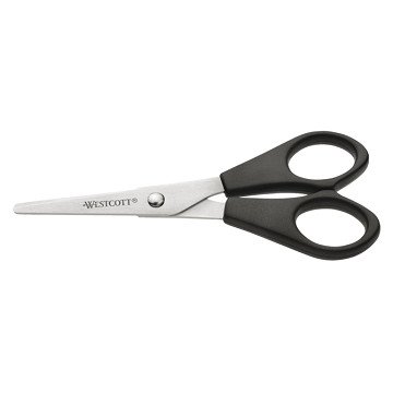 Westcott Buro 130mm Stainless Steel Scissors with Plastic Grip