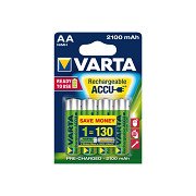 Batterij oplaadbaar Varta 4xAA 2100mAh ready2use