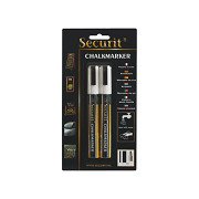 Kreidemarker Securit SMA-510 schräg weiß 2-6mm, 2 Stk.