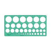 Circle stencil Green, 39 Circles