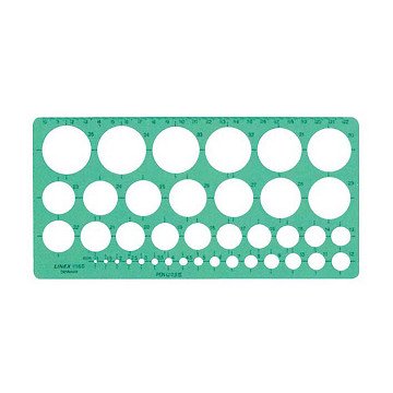 Circle stencil Green, 39 Circles