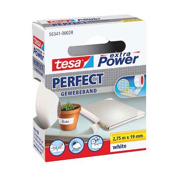 Textilklebeband Tesa Extra Power Perfect White