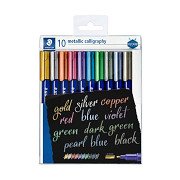Kalligraphiestifte Metallic Set - 10 Farben